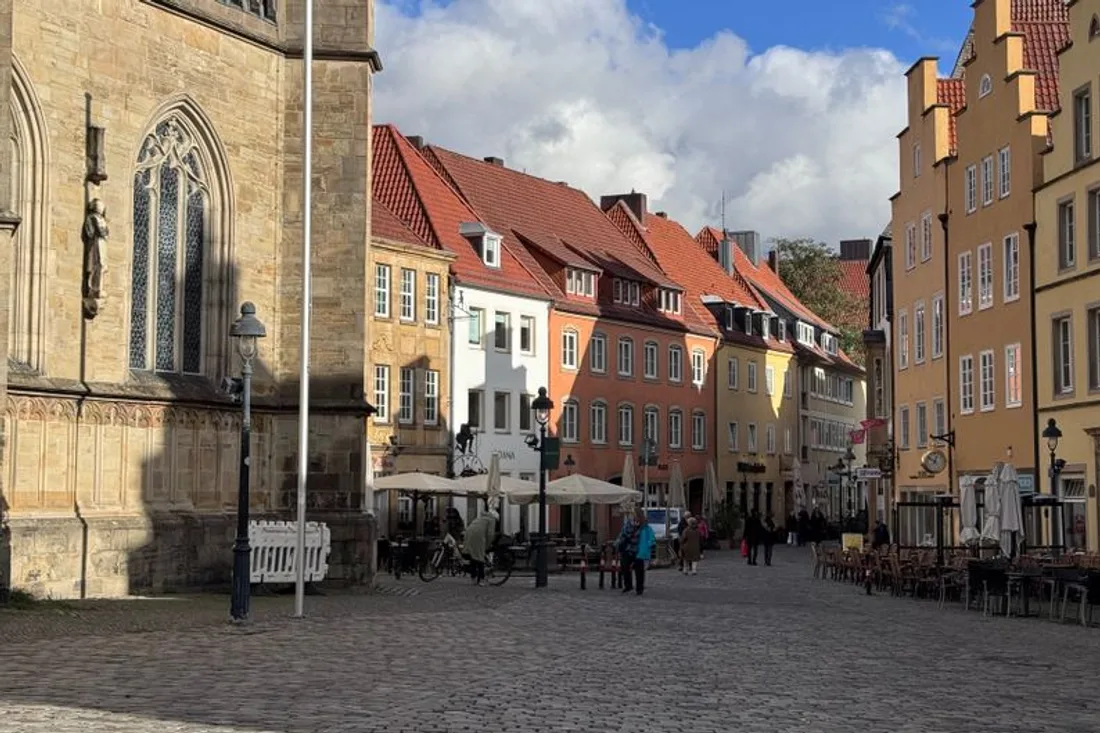 Fachwerkhäuser in einer Altstadt
