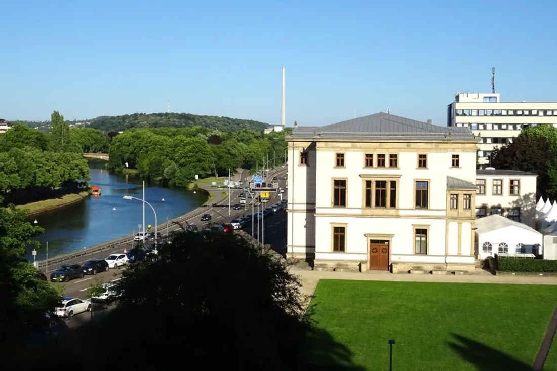Stadtansicht an der Saar